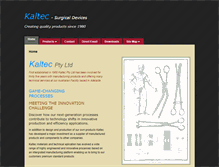 Tablet Screenshot of kaltec.com.au